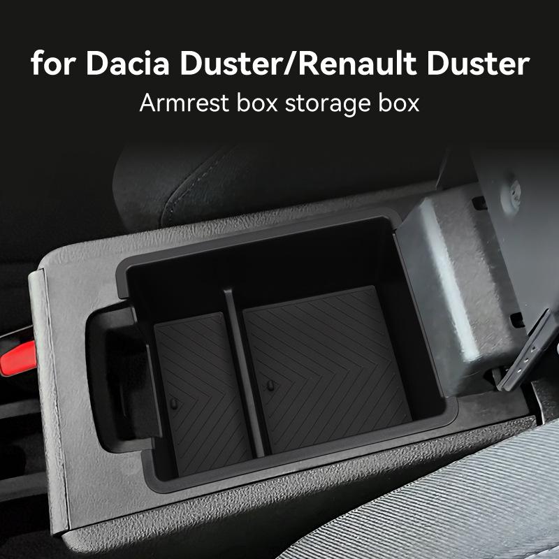 Для Renault Dacia Duster 2025 2026 Автомобильный Подлокотник Ящик для Хранения ABS Лоток Центральной Консоли Органайзер для Порядка Автоаксессуары для Интерьера