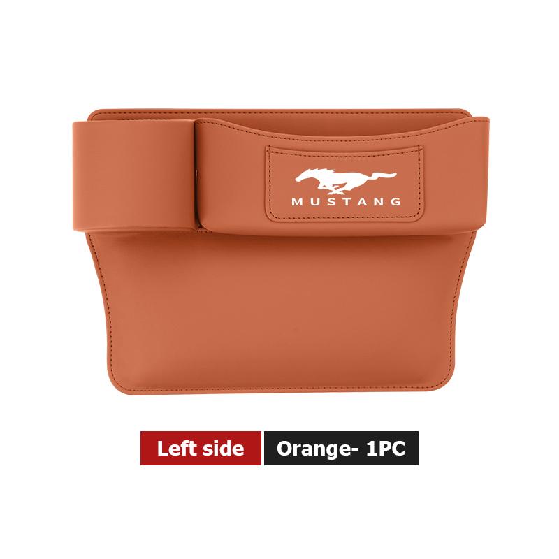 Leather Car Seat Gap Water Cup Holder Box Storage Bag For Ford Escape Ecosport Fusion Explorer Expedition Taurus