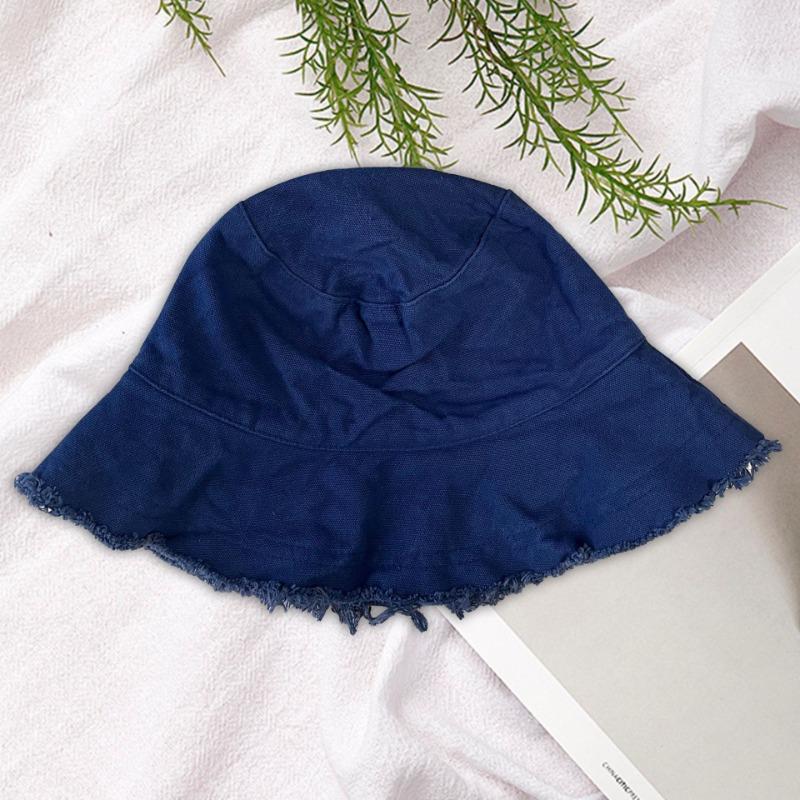 Панама с необработанным краем женская летняя шляпа с козырьком повседневная шляпа с окантовкой шляпа-ведро складная моющаяся