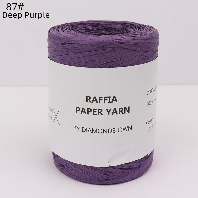 240M Natural Fiber Paper Summer DIY Hand Knitting Crochet Hat Bag Knitting Yarn Home Decoration