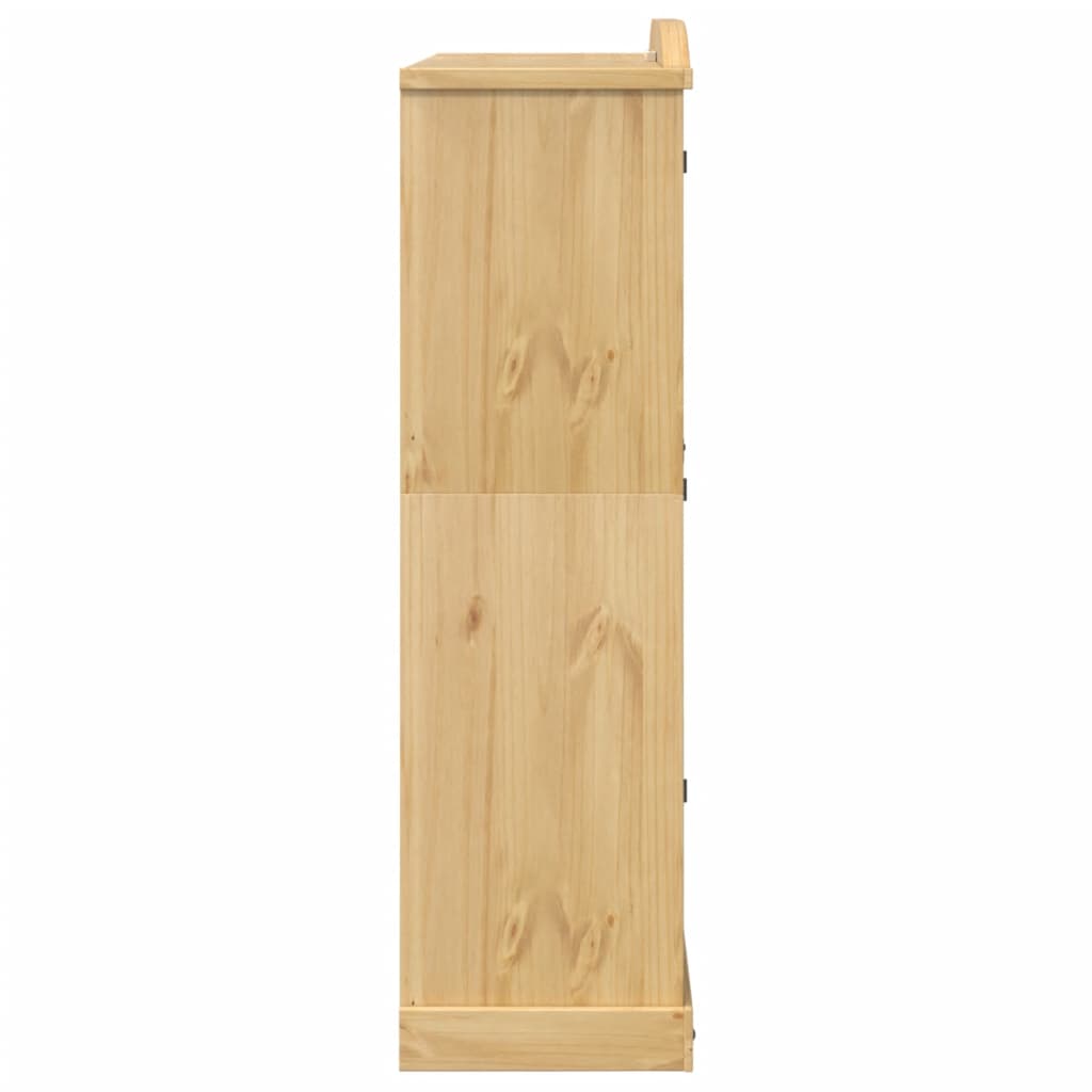 Corona Wardrobe 151.5 x 52 x 186 cm Solid Pine Wood