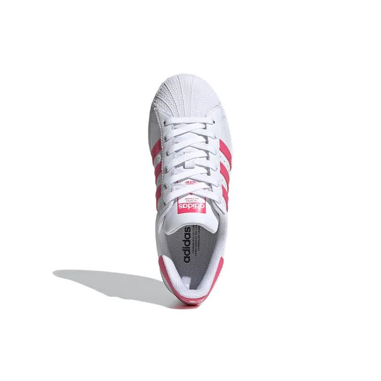adidas Superstar J 'White Super Pink' (Unisex) Cloud White / Super Pink / Core Black Kids' Skateboarding Shoes FW0773