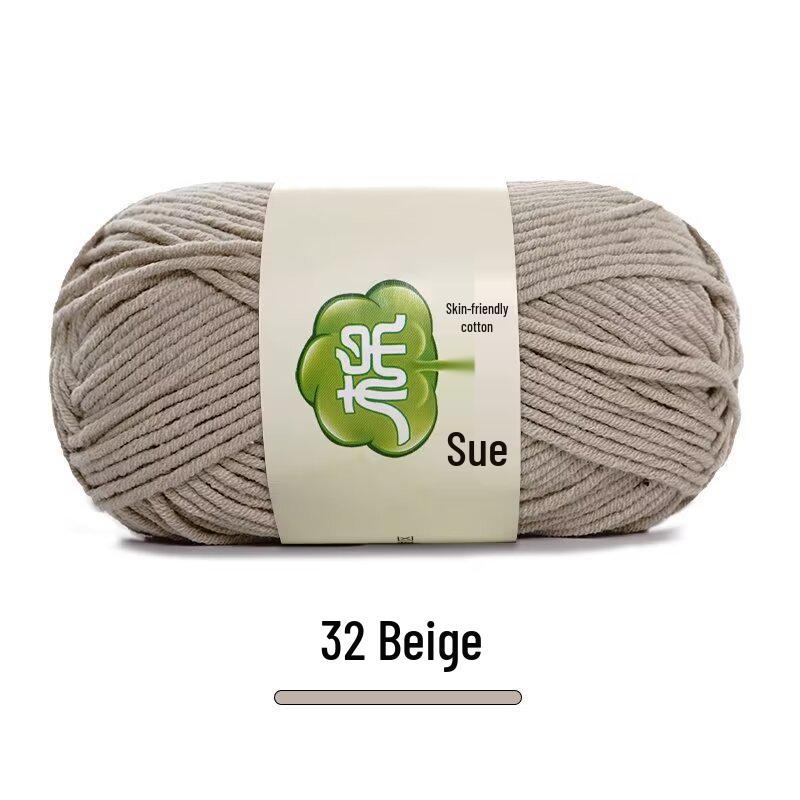 Набор пряжи из 5 нитей combed milk cotton для ручного вязания шарфов, средней толщины, материал для вязания пледов своими руками, вязания крючком.