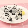 5/1Pcs Glowing Panda Mini Figurines Miniature Panda Micro Landscape Ornament Glowing in Dark Miniature Flower Potted Decor