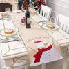 Santa Snowman Table Mat Christmas Decoration Table Runner Home Kitchen Decor Table Flag Christmas Ornaments