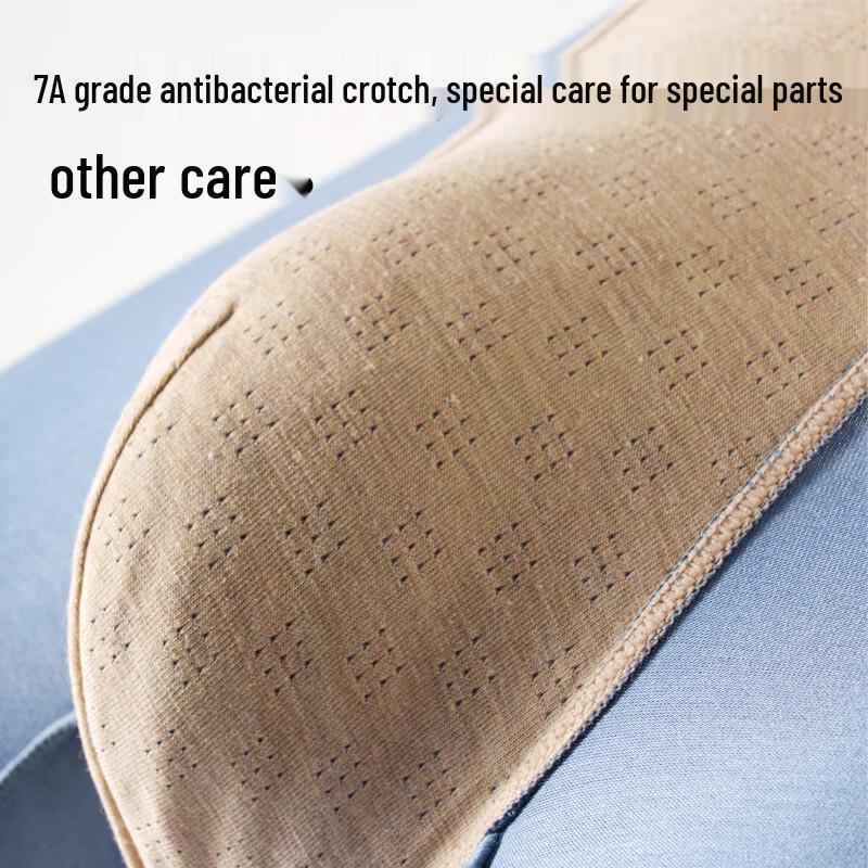 MIIOW Мужские антибактериальные бесшовные модальные боксеры-брифы из 7A шелка, 4 штуки