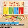 MATHEMATIX Счетные палочки Деревянные счетные палочки Математическая обучающая игрушка для изучения чисел
