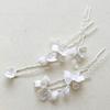 BH036 Ceramic Flower Hair Clip Comb Set Alloy Material for Women Stylish Accessory