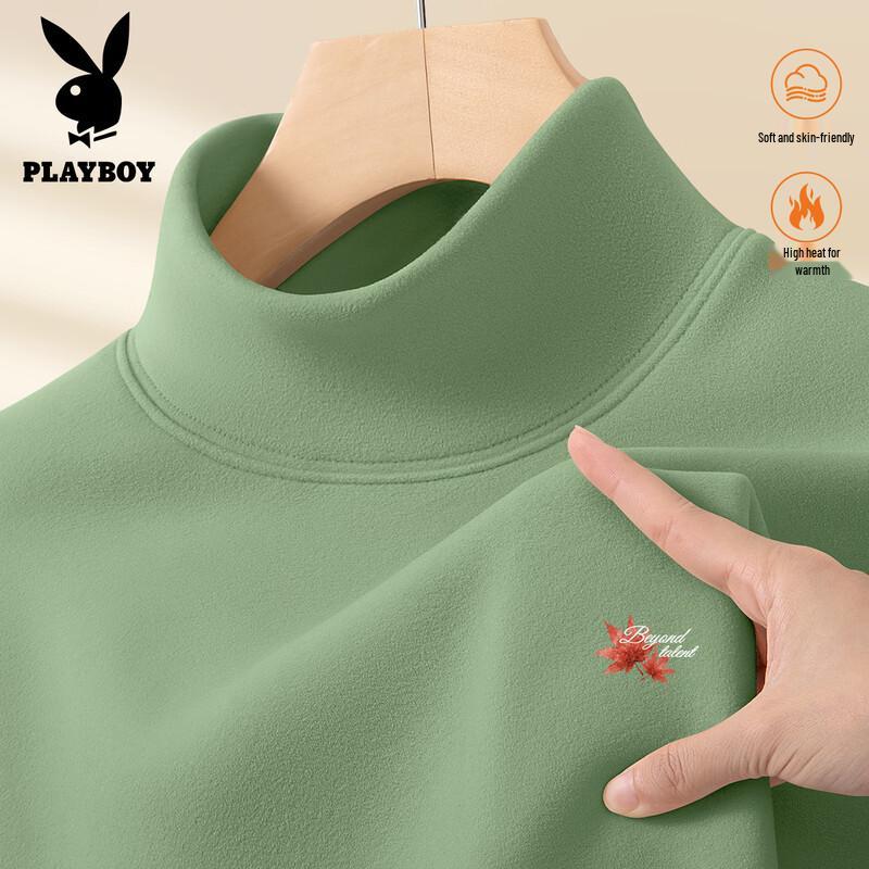 PLAYBOY Мужская термофутболка с длинным рукавом и воротником-стойкой