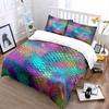 "Colorful Mermaid Scales Set" Bedding Duvet Cover Set Duvet Cover Pillowcases (1 * Duvet Cover 2 * Pillowcases, without duvet insert)