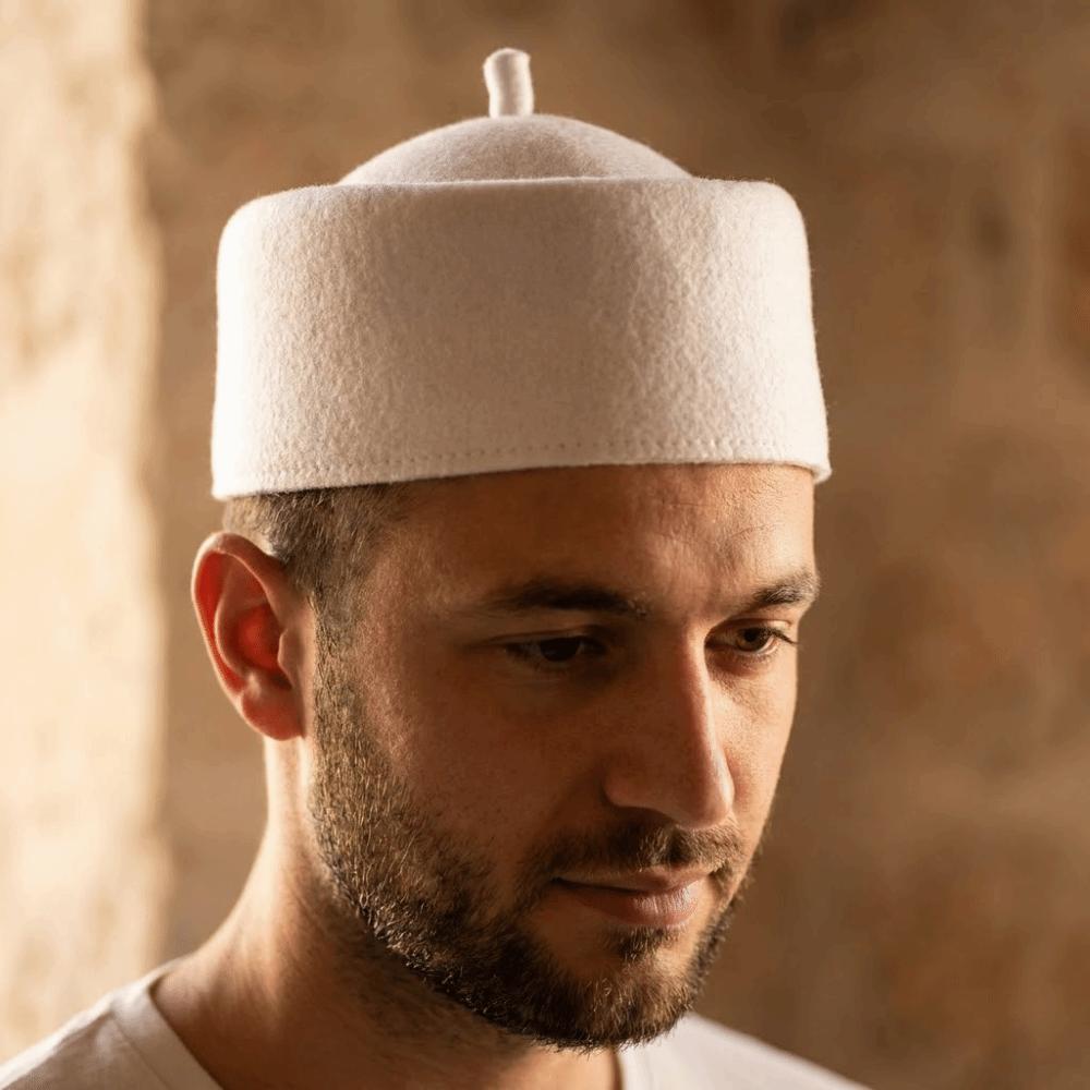 Fashion Eid Prayer Hats Traditional Beret Hat Soft Ethnic Prayer Caps  Cultural Festival