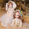 Plastic 30CM Movable Joint Doll Baby Doll Princess Toy Beautiful Girl Dress Up Toys  Toddler