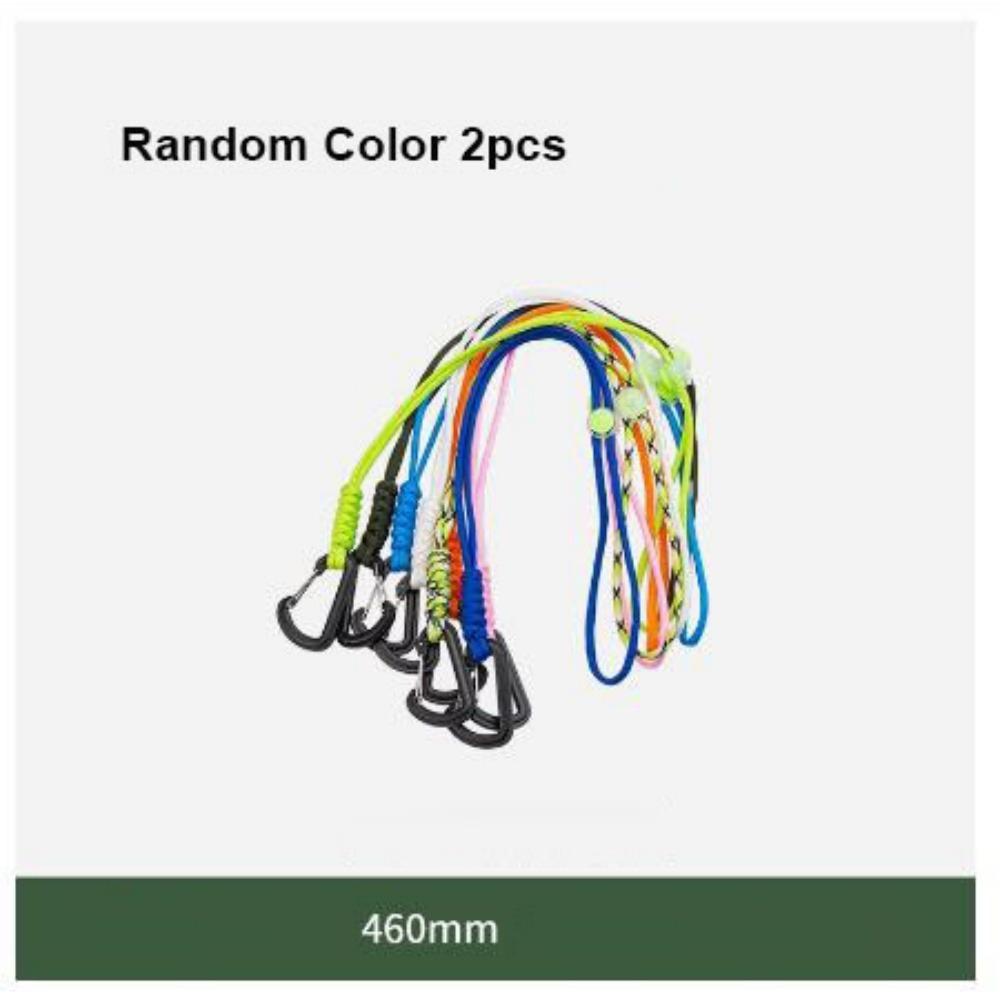 2pcs Multifunction Umbrella Rope Hook 7-Core Key Ring Carabiners Outdoor Camping Sports Accessories