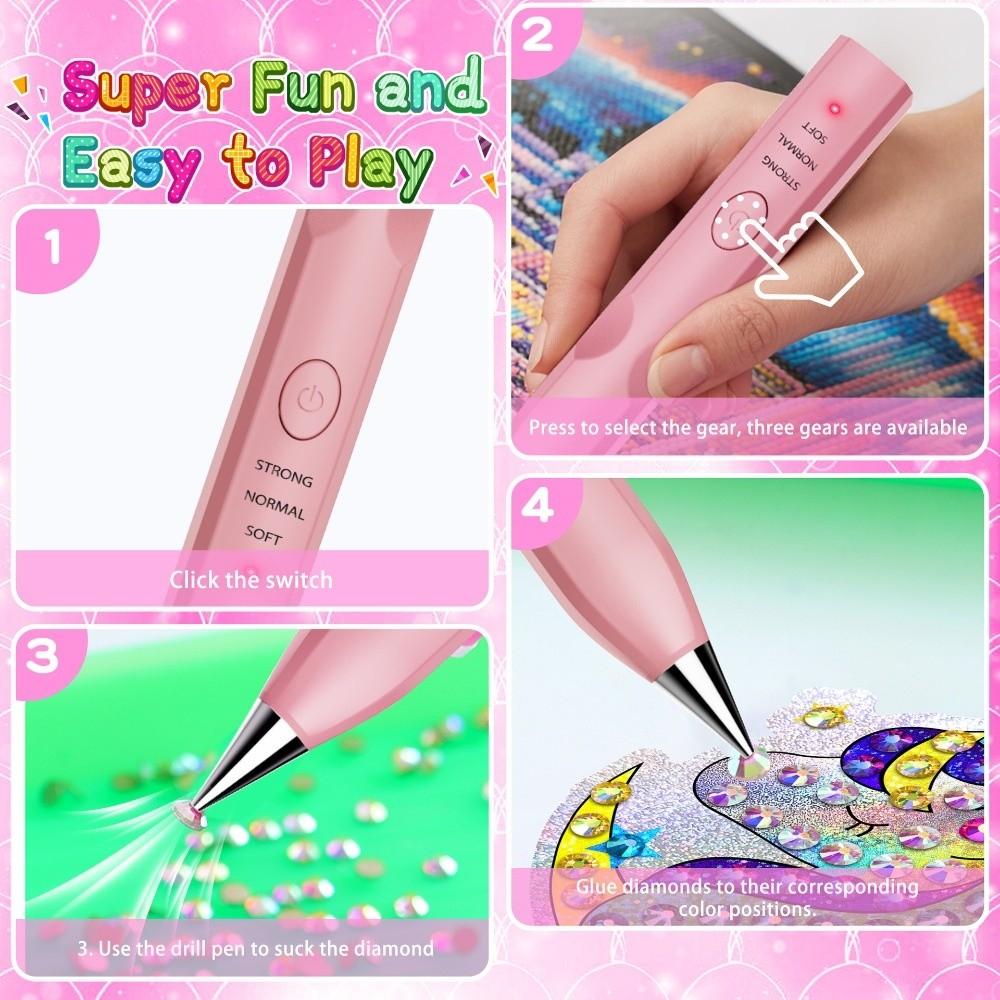 Low Noise Wireless Drill Pen Creative Electric Art Pen Rhinestone Painting
