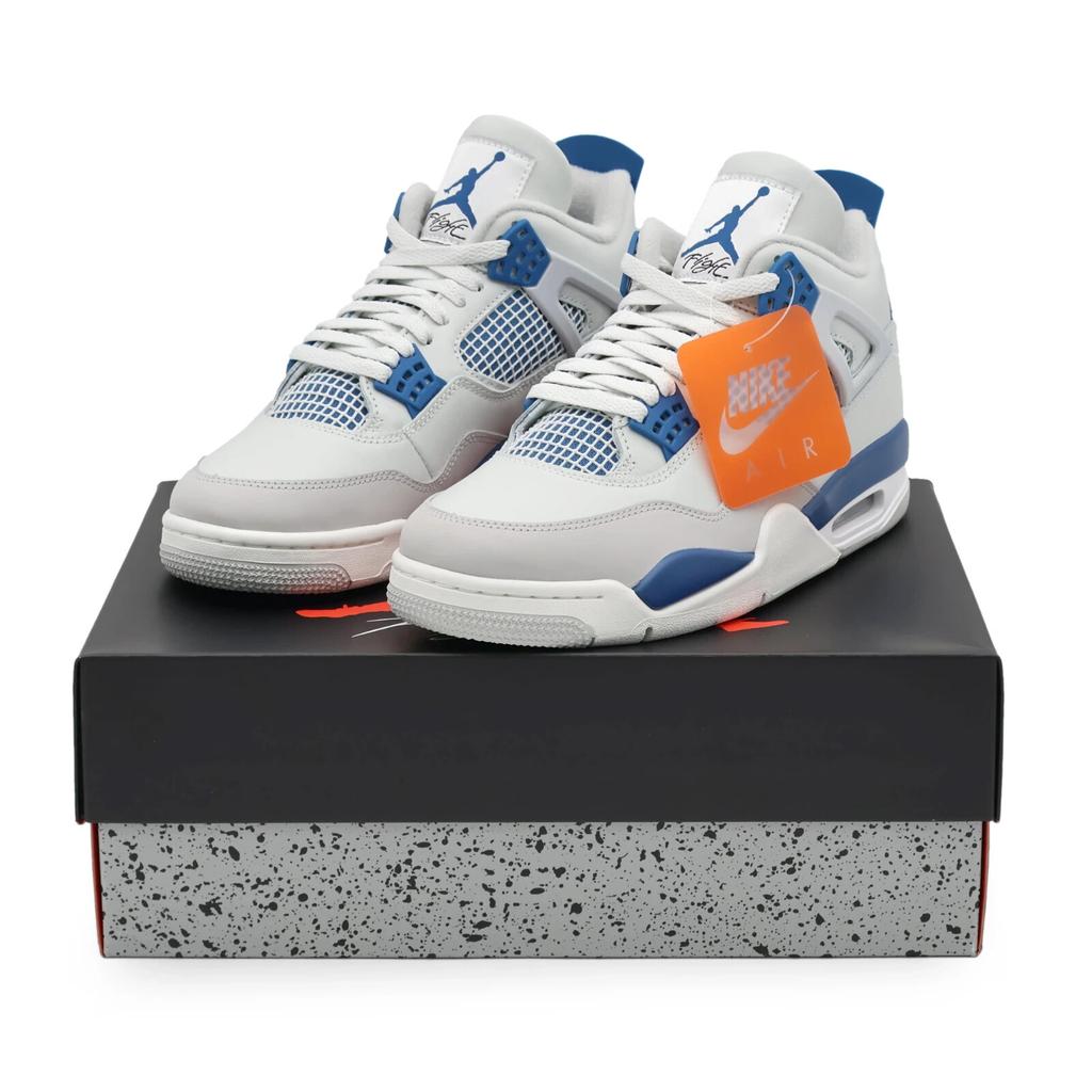 FV5029-141 Nike Air Jordan 4 Retro Промышленный Военно-синий Нейтрально-серый (Мужской)