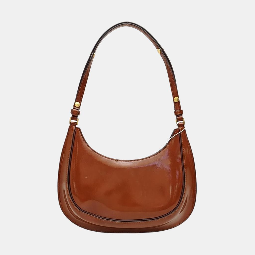 [Pre-Owned] Robinson Magnetic Closure Leather Underarm Bag Crescent Tote Shoulder Bag - Excellent #1K0QQW0