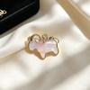 Exquisite Metal Animal Lapel Pin Inlaid Rhinestone Zodiac Year Badge  Daily Outfit