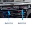Upgraded Front Door Air Conditioning Chromeplate Vent Slider Toggle Piece For BMW X5 X6 F15 F16