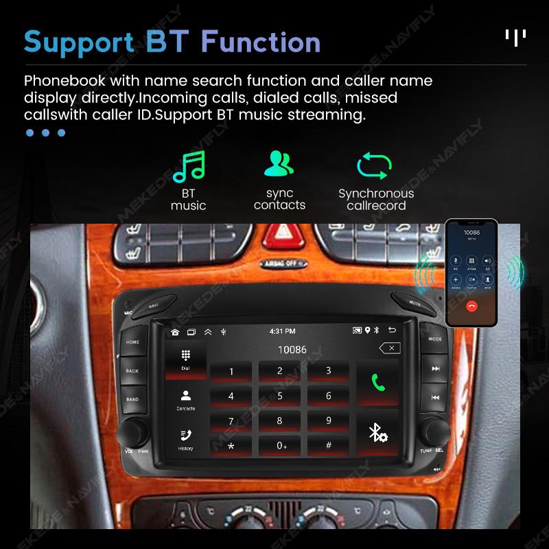 7" Android автомобильное радио для Mercedes Benz CLK W209 C209 W168 W203 W463 Vito Viano 1998-2006 GPS Carplay Auto Smart Systems