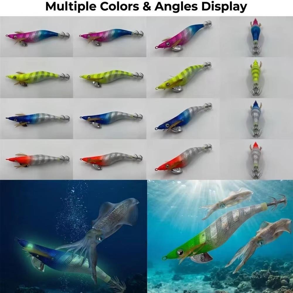 UV Glow Finish Sinking Bait 14cm Length Saltwater Fishing Lure Shrimp Squid Lure  Outdoor Fishing