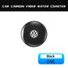 W148Hub Caps 2Pcs Leather Coaster Anti-noise Water Cup Pad Cushion For Volkswagen Scirocco Arteon Beetle GTI Tiguan R-Line Jetta T-R