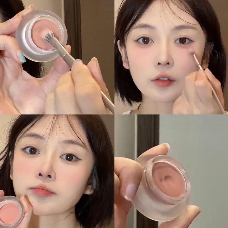 Легкий макияж Nude кремовые румяна - Натуральный улучшитель цвета лица и осветляющие матовые румяна