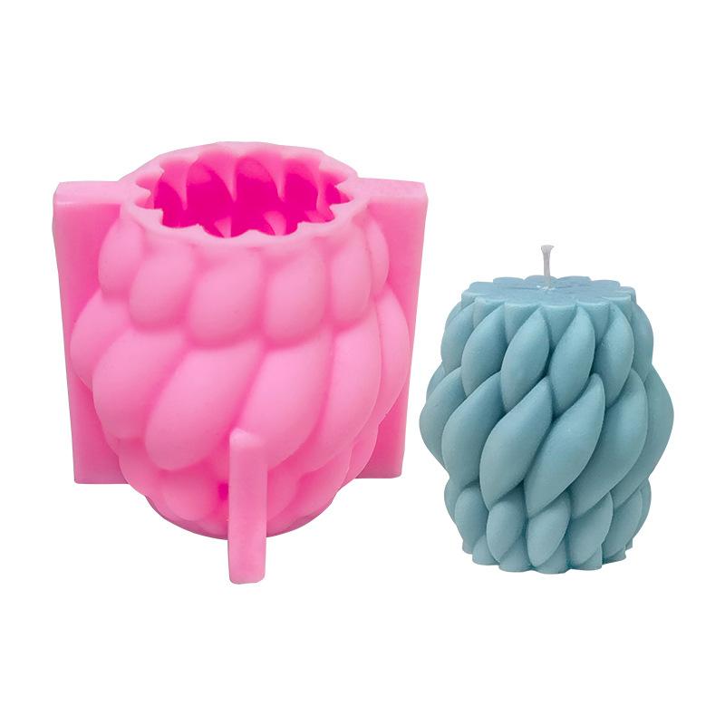 Spiral Raindrop Aromatherapy Candle Silicone Mold DIY Simple Rotating Candle Making Kit