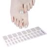 Toe Nail Art Stickers Silver Glitter Semi-curing Nail Polish Glue Nail Stickers Semi-baked Gel Nail Art