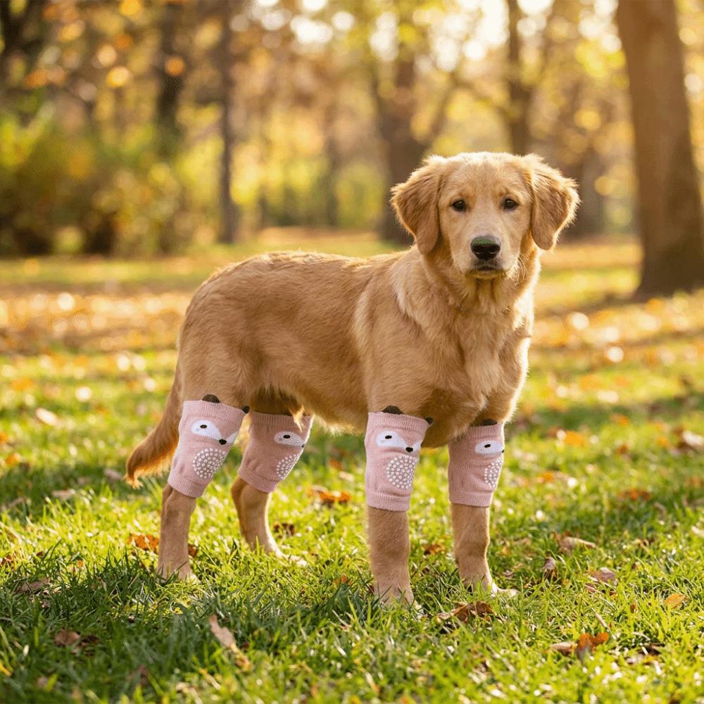 Anti-dirty Pet Knee Pads Soft Dog Leg Warmer Joint Protection Socks Dog Leg Covers Front Rear Legs