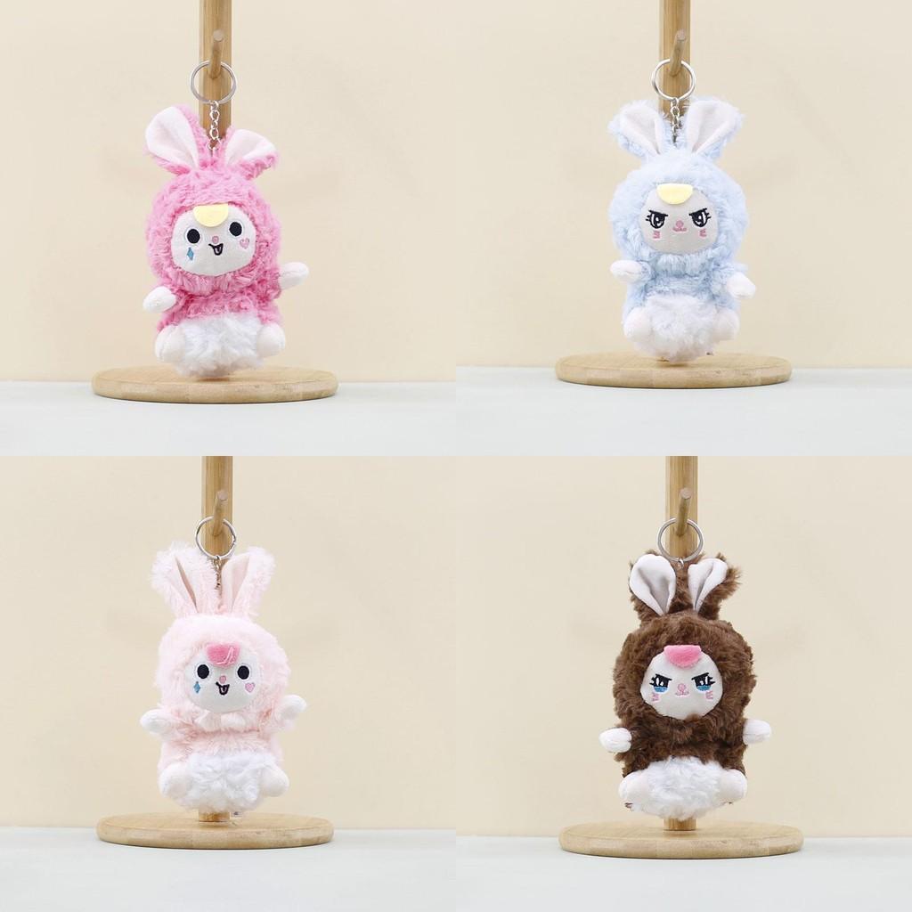 Plush Rabbit Cartoon Toys Keychain Stuffed Dolls Bag Decorations Gifts Kids