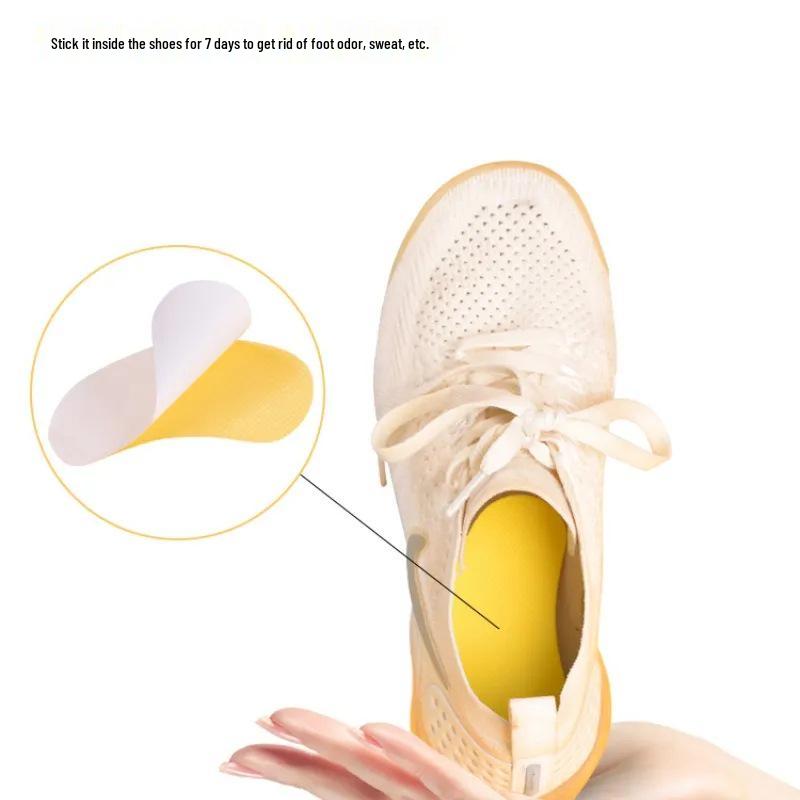 Fresh Lemon Deodorizing Shoe Stickers - Eliminates Odors, Sterilizes, and Absorbs Foot Sweat