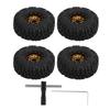 4pcs 1.0in Small RC Wheels Tires Aluminium Alloy Compatible RC Climbing Car Wheels Tire for 118