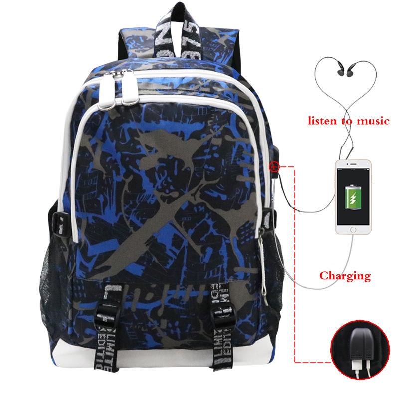 Blank USB Backpack Travel Backpack Student School Bag Outdoor Bag Support To Customize/make