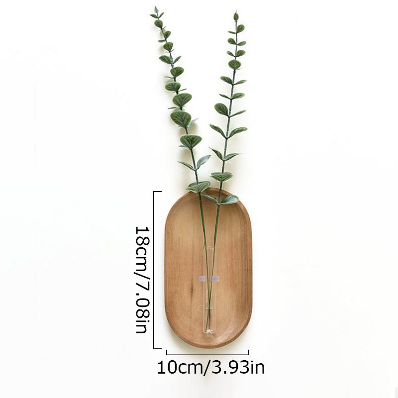 1 шт. Настенное украшение для спальни, твердая древесина, домашний декор, деревянные вазы, креативные, доступно несколько вариантов