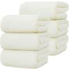 Банные полотенца мгновенно впитывающие воду мягкие для красоты коммерческие принадлежности после ванны [tkone набор из 6 штук, 70140см, цвет слоновой кости] Пушистые, большие, впитывающие,