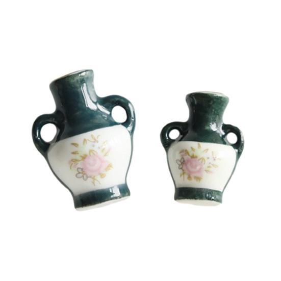 1/2 шт. Мини-керамическая ваза Магнит на холодильник Дом Офис Кухня Шкаф Холодильник 3D Миниатюрная ваза для цветов Горшок Магнитное украшение Орнамент