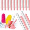 20Pcs DIY Crafts Reusable Ice Cream Sticks Summer Ice Cream Bars Rose Gold Acrylic Popsicle Sticks