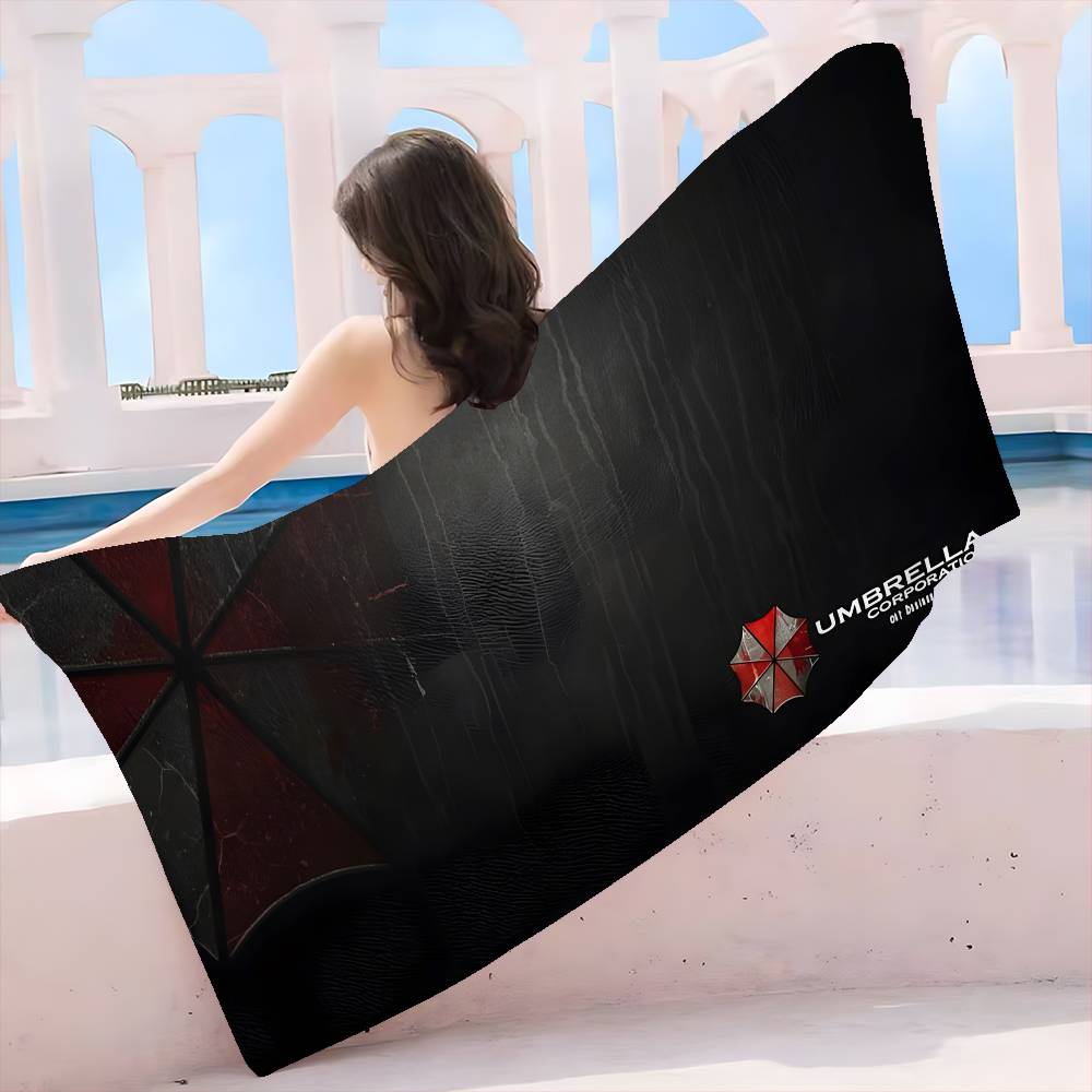 Horror Movie U-Umbrella C-Corporation Beach Swimming Towel Soft Absorbent Washcloth Children's Gifts for Kids Travel Camping
