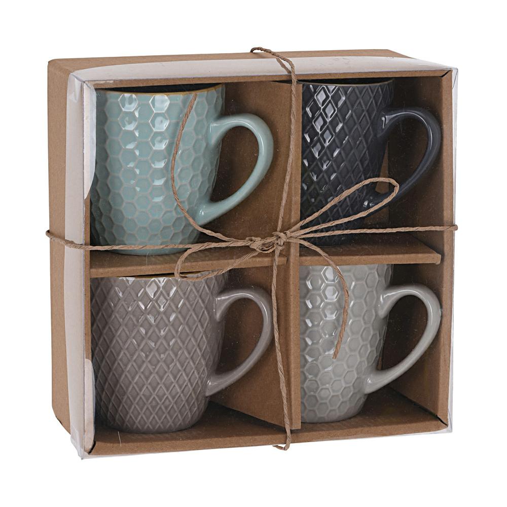 Zestaw Kubków Ceramicznych 4 Szt 300 Ml