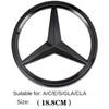 VRF2   1Pc ABS Car Front Grille Badge Decal Cover Emblem for Mercedes Benz W204 W205 W210 W211 W212 W213 C E Class GLA GLK ML GLC GLE