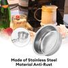 304 Stainless Steel Coffee Filter Basket 51mm Single 1 Cup Double 2 Cup Bowl Filter Coffee Machine Replacement Accessories