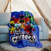Smiling Critters Theme Printed Blanket - Perfect for Couch, Bed, Travel & Outdoor Use | Machine Washable, Cozy & Durable.