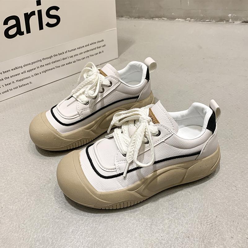 2025 Spring New Breathable Women's Shoes Retro Versatile Platform Casual Sports Shoes Trendy Popular Dad Shoes Women's