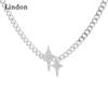 Женское ожерелье Lindon, кулон из медного сплава, циркон, модный подарок