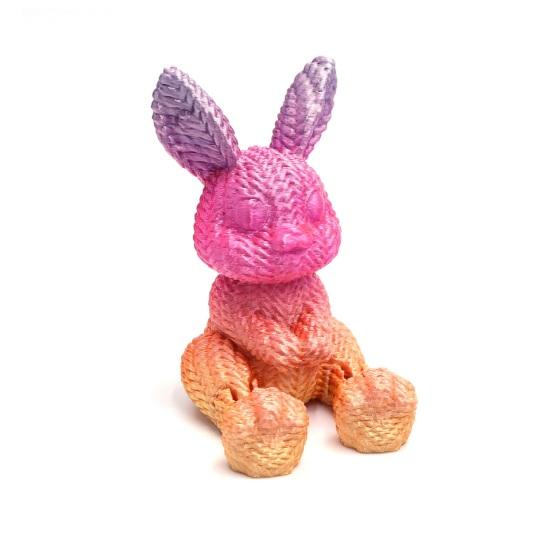 2 шт. Пасхальное яйцо с пасхальным кроликом внутри, напечатанное на 3D-принтере, предварительно наполненное для пасхальной корзины