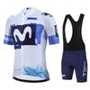 Movistar Pro Team Летний Велосипедный Костюм Майка Мужская Дышащий Комплект Одежды для Горного Велосипеда Велосипед Гора Майка Одежда для Велосипеда
