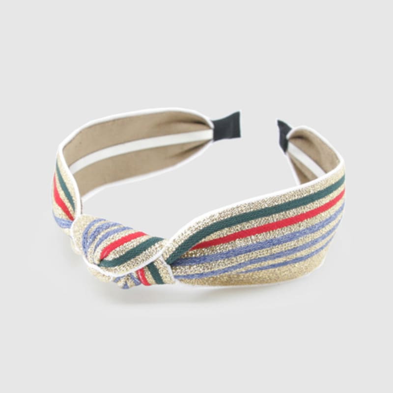 Повязка для волос LALA Twinkle Stripe Knot - Золото