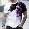 Retro T-Shirt For Men Eagle 3d Print Short Sleeve Tees Summer Casual Quick Dry Loose Oversized T-Shirt Men Streetwear