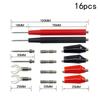 16-Piece Multimeter Test S Probe Voltmeter For Alligator Cable Clip Kit