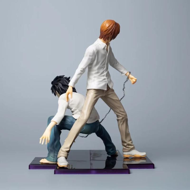 22 см Аниме Тетрадь Смерти L Lawliet Фигурка Yagami Фигурка Действия Коллекционная Модель Кукла Игрушка Настольное Украшение Подарок на День Рождения